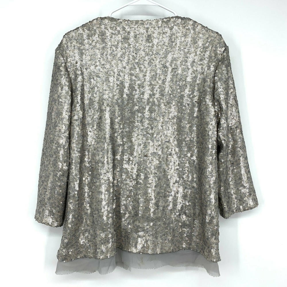 Chelsea28 Sequin Open Front Jacket - image 8